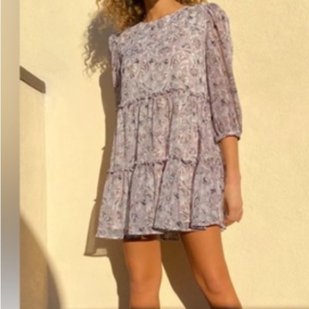 Aritzia Sundays Best Mini Floral Dress Size Small